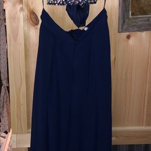 Navy blue prom dress